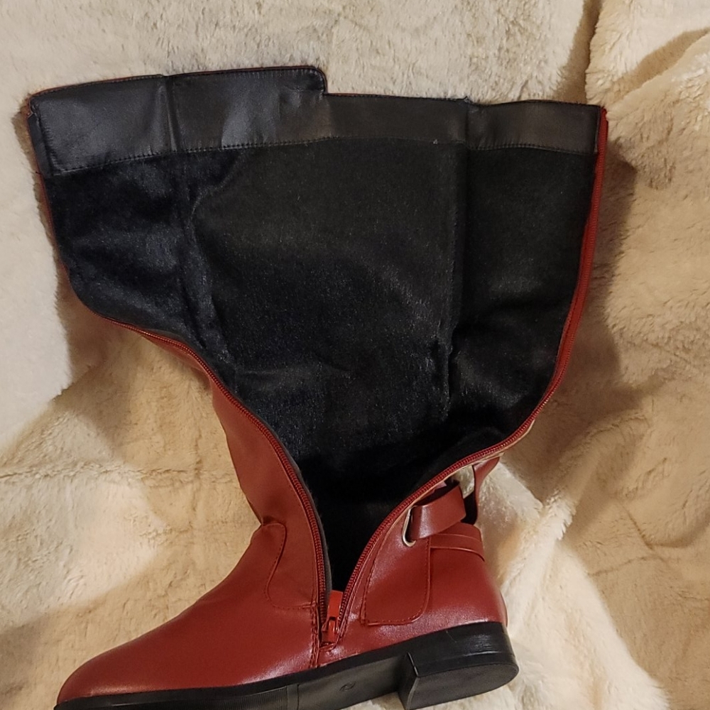 New In Box Lace Up Round Toe Western Boots - Picture 4 of 9